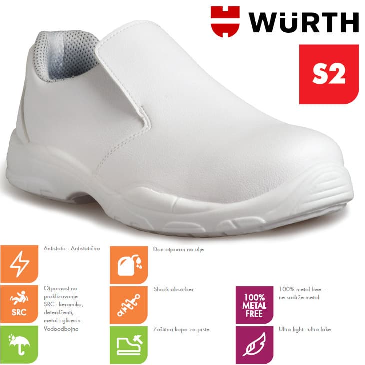 Wurth Bezbednosne cipele Lotus Bele S2 Plitke vel. 41