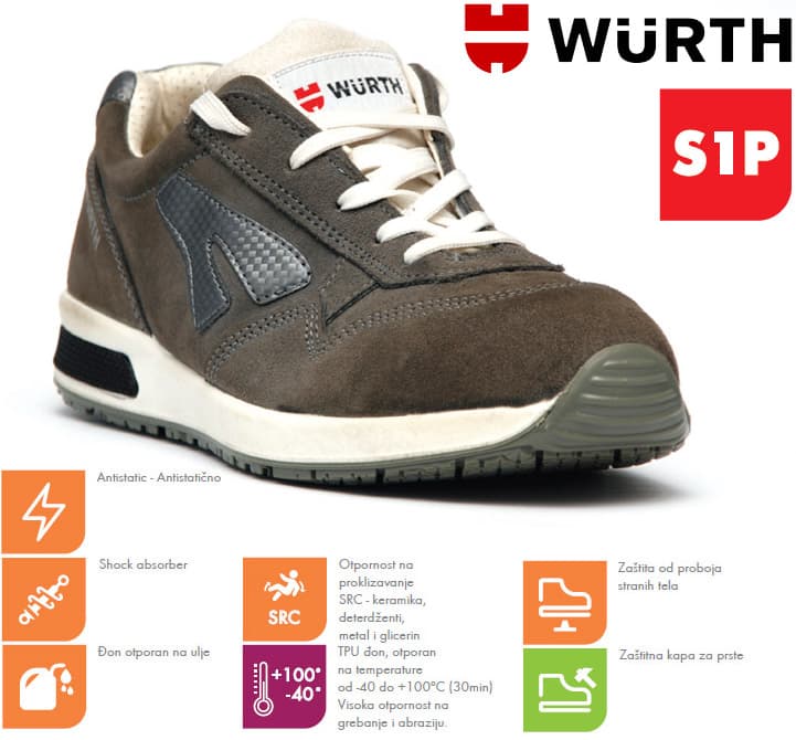 Wurth Bezbednosna patika Jogger S1P vel. 39