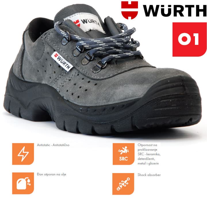 Wurth Radne cipele Triton O1 plitke vel. 45