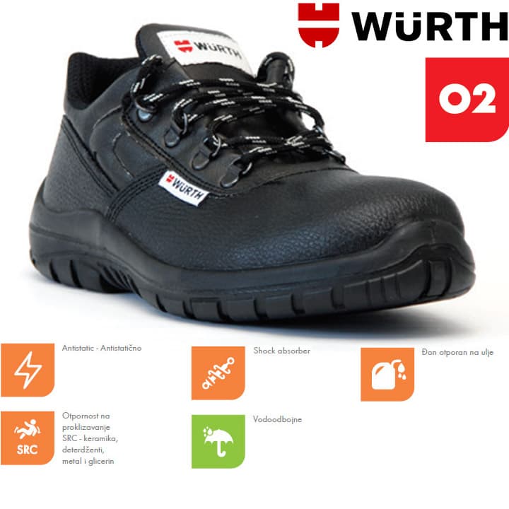 Wurth Radne cipele Libra O2 plitke vel. 43