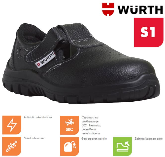 Wurth Bezbednosne sandale Kala S1 vel. 47