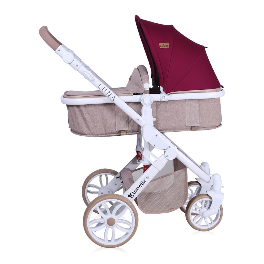 LORELLI Kolica za bebe LUNA Set 2 u 1 Beige and Red