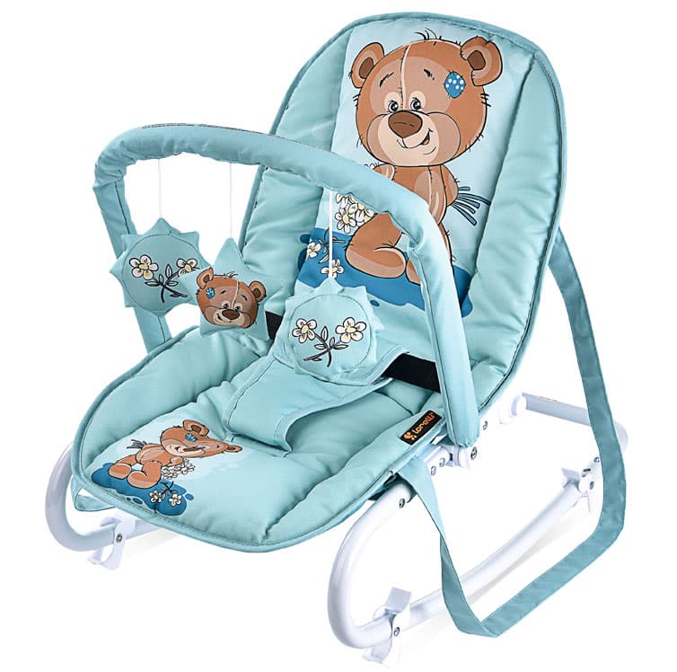 LORELLI Ležaljka za bebe TOP RELAX Green Cute Bear