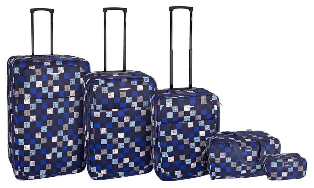 Koferi + putna torba + neseser Enova komplet 5u1 Marbella Navy 509140