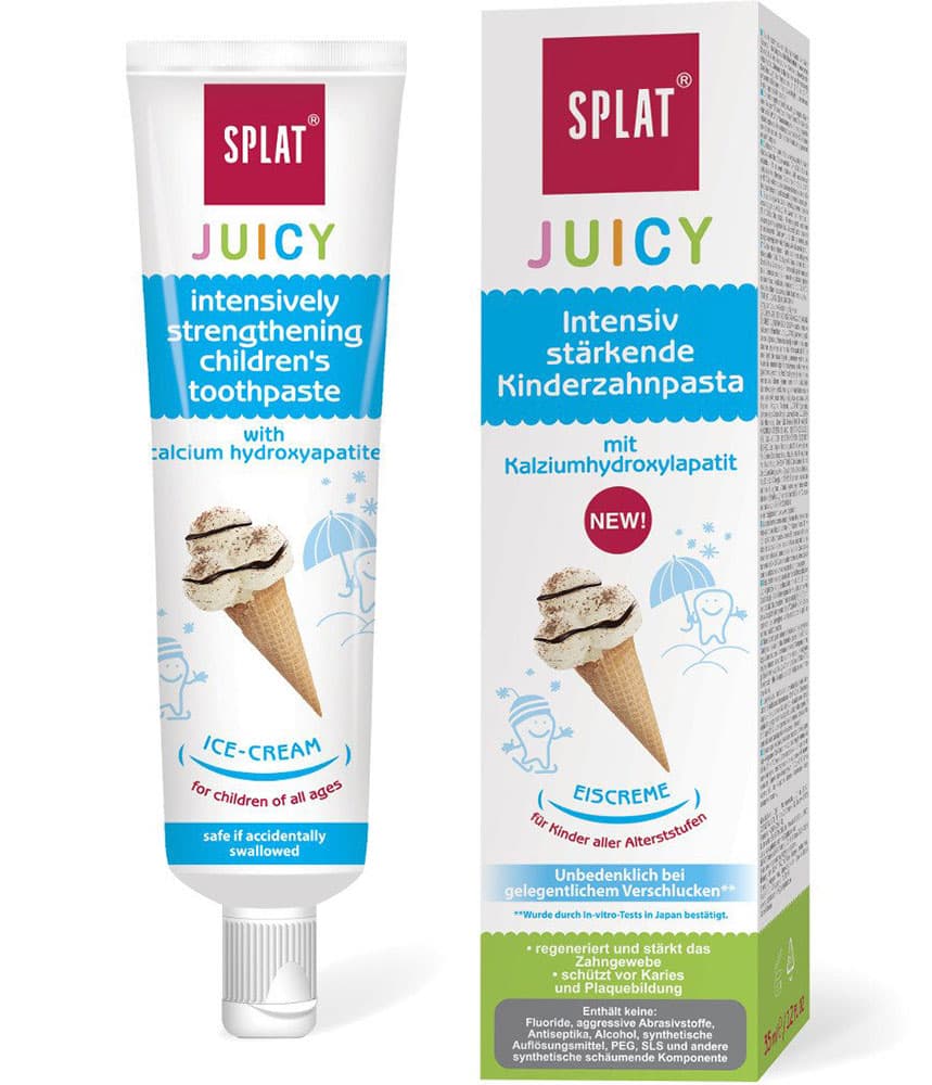 Splat zubna pasta za decu Junior Juicy Sladoled 35 ml