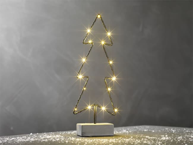 Novogodišnja LED svetleća jelka 33cm Galar