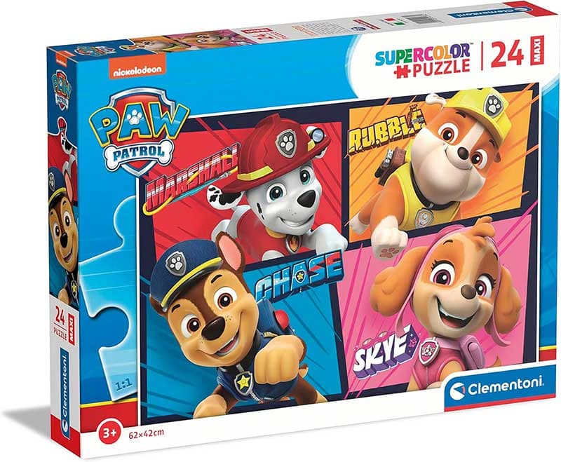 Puzzle slagalice za decu 24 maxi dela Patrolne šape Clementoni 24238