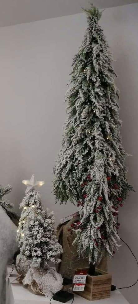 Deco Wood Novogodišnja Jelka, sa Snegom, u Saksiji Visine 130 cm