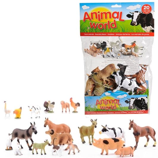 Domaće životinje Figurice 20kom. Animal World 26790