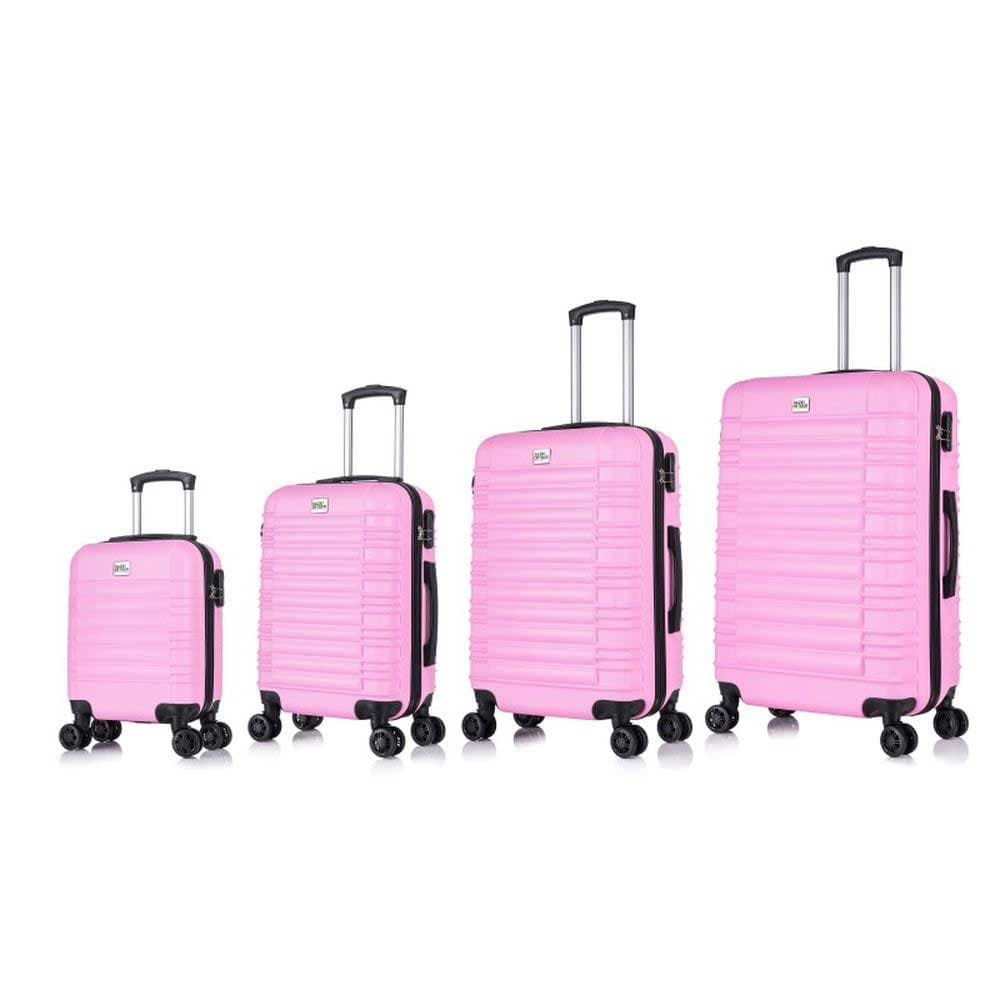 Komplet 4 ABS kofera Sanremo roze