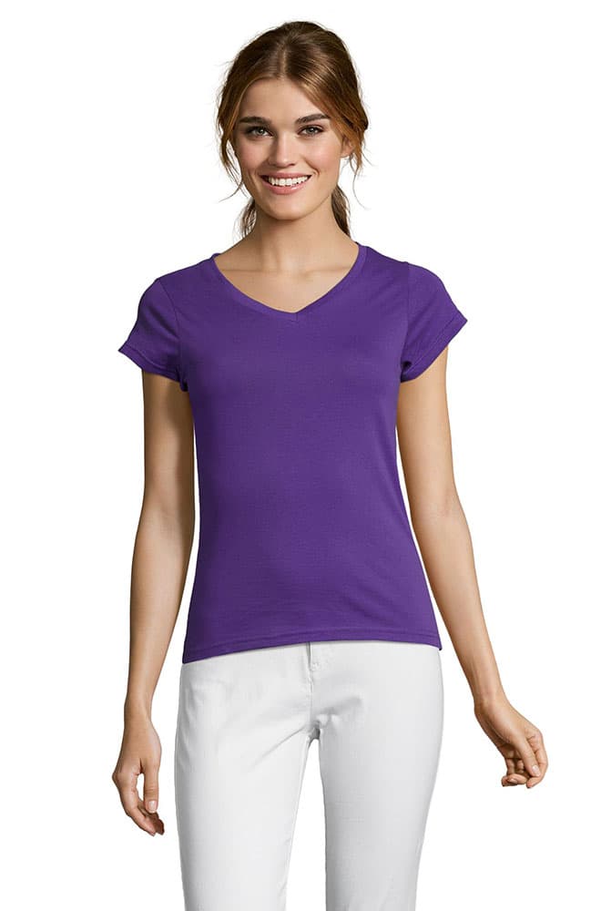 Sols Ženska majica V izrez Moon Purple veličina 3XL 11388