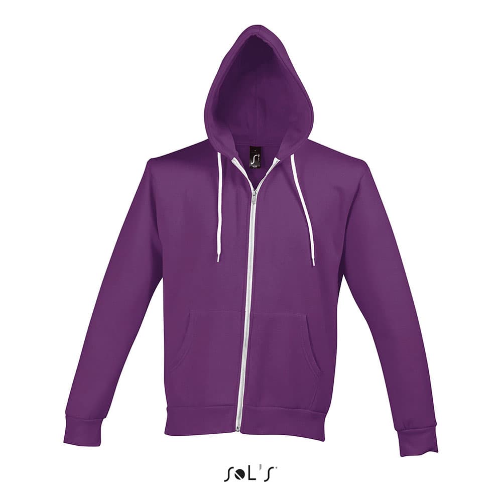 Sols Uniseks dukserica Silver Purple veličina XS 47700