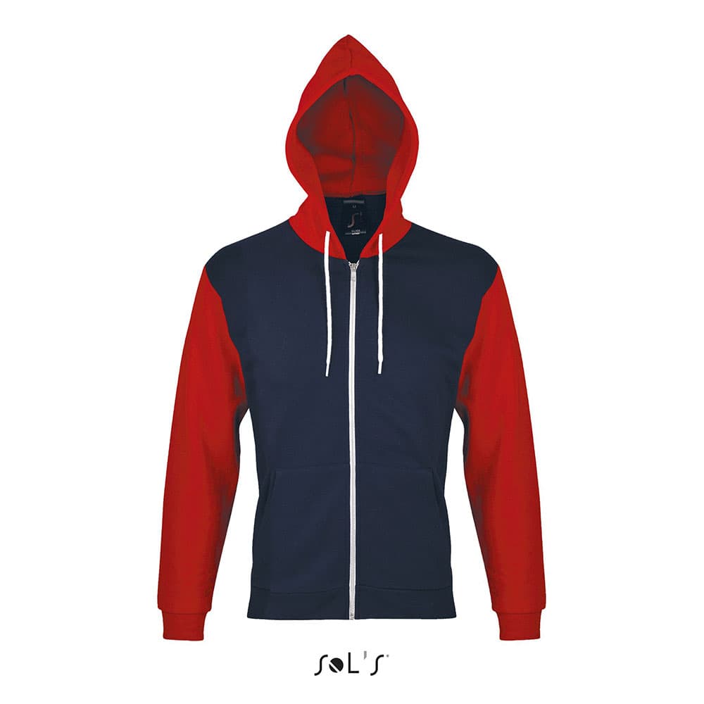Sols Uniseks dukserica Silver navy/red veličina XL 47700