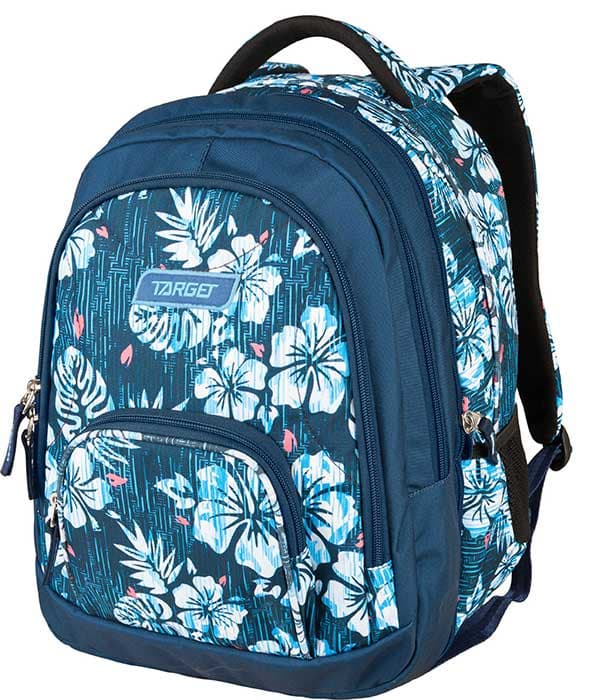 TARGET 2 u 1 - Ranac za školu JUMP Hawaiian Flowers 26303