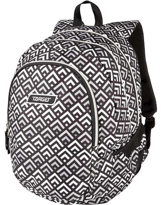 TARGET 3 ZIP - Ranac za školu DUEL Grey Pyramids 26297