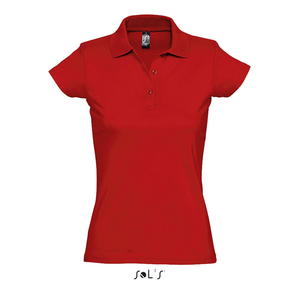 Sols Ženska pamučna polo majica Prescott Red veličina XXL 11376