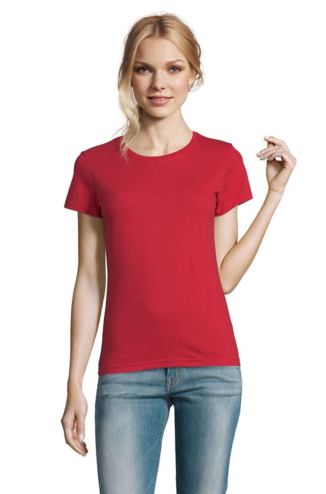 Sols Ženska pamučna majica Imperial Red veličina S 11502