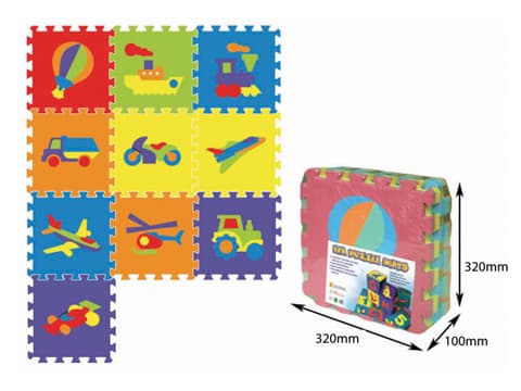 Podne puzzle Vozila 10 komada 320x320mm