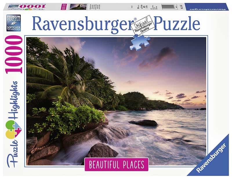 Ravensburger Slagalica 1000 delova - Lepi predeli - Ostrvo Praslin, Sejšeli 15156