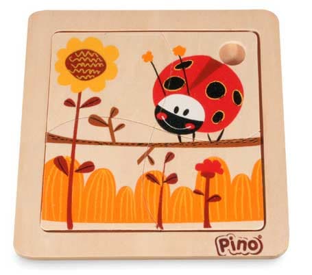 Pino Toys Drvena slagalica Bubamara