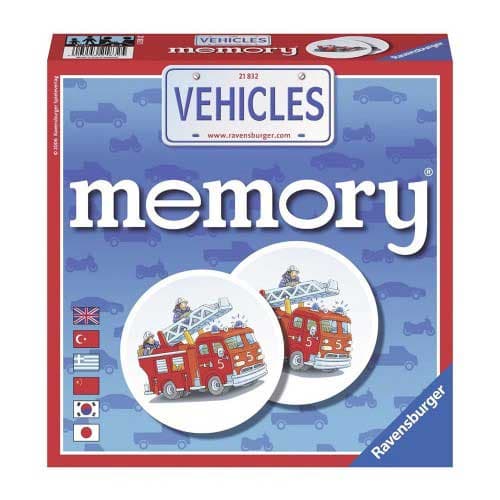 Društvena igra Memorija - Vozila - Ravensburger 21832