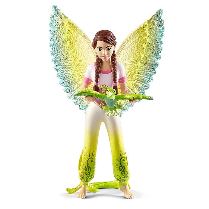 Schleich Figure Bayala - Vila Sura i papagaj Kuak 70584