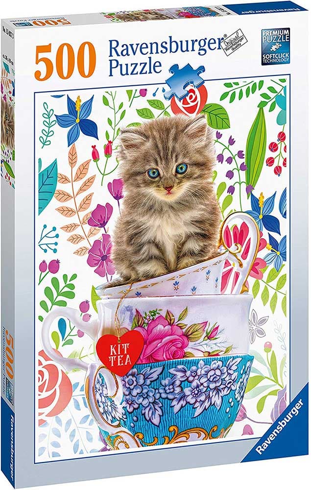 Puzzle 500 delova Mače u šoljici za čaj Ravensburger 15037
