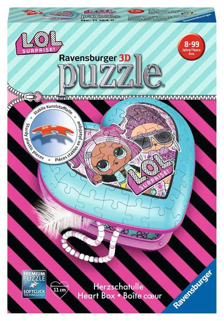 RAVENSBURGER 3d puzzle Kutija SRCE za nakit LOL RA11164
