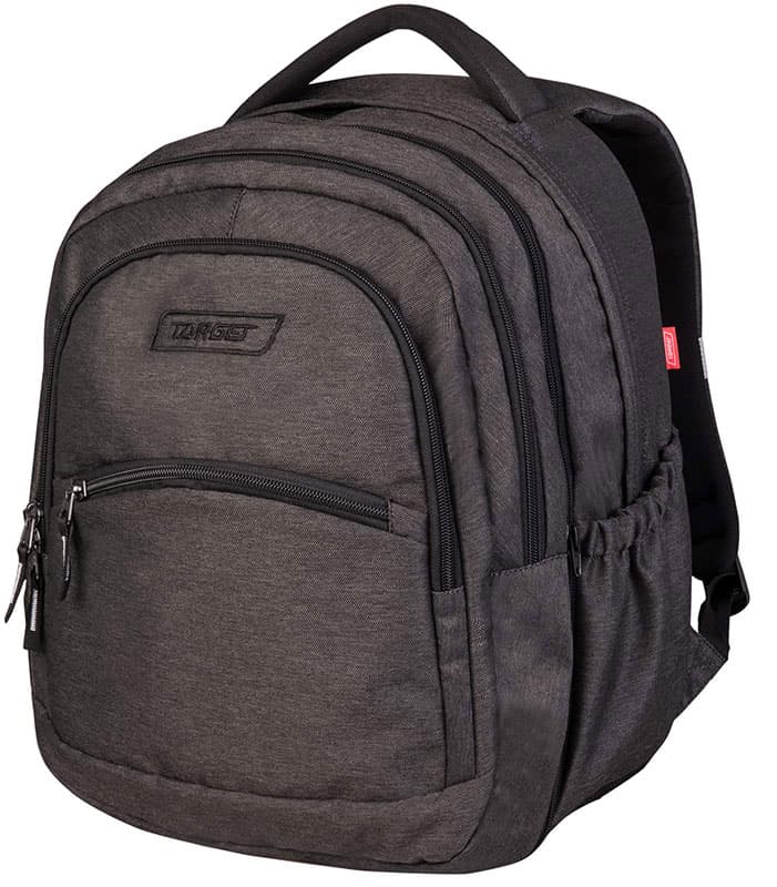 TARGET 2 u 1 - Ranac za školu CURVED Grey Melange 26646