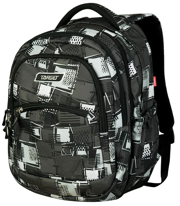 TARGET 2 u 1 - Ranac za školu CURVED Squares 26695