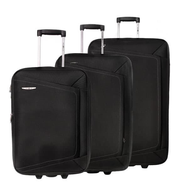 Enova Proširivi Koferi  za putovanja 76/66/55cm Leon Black 515140
