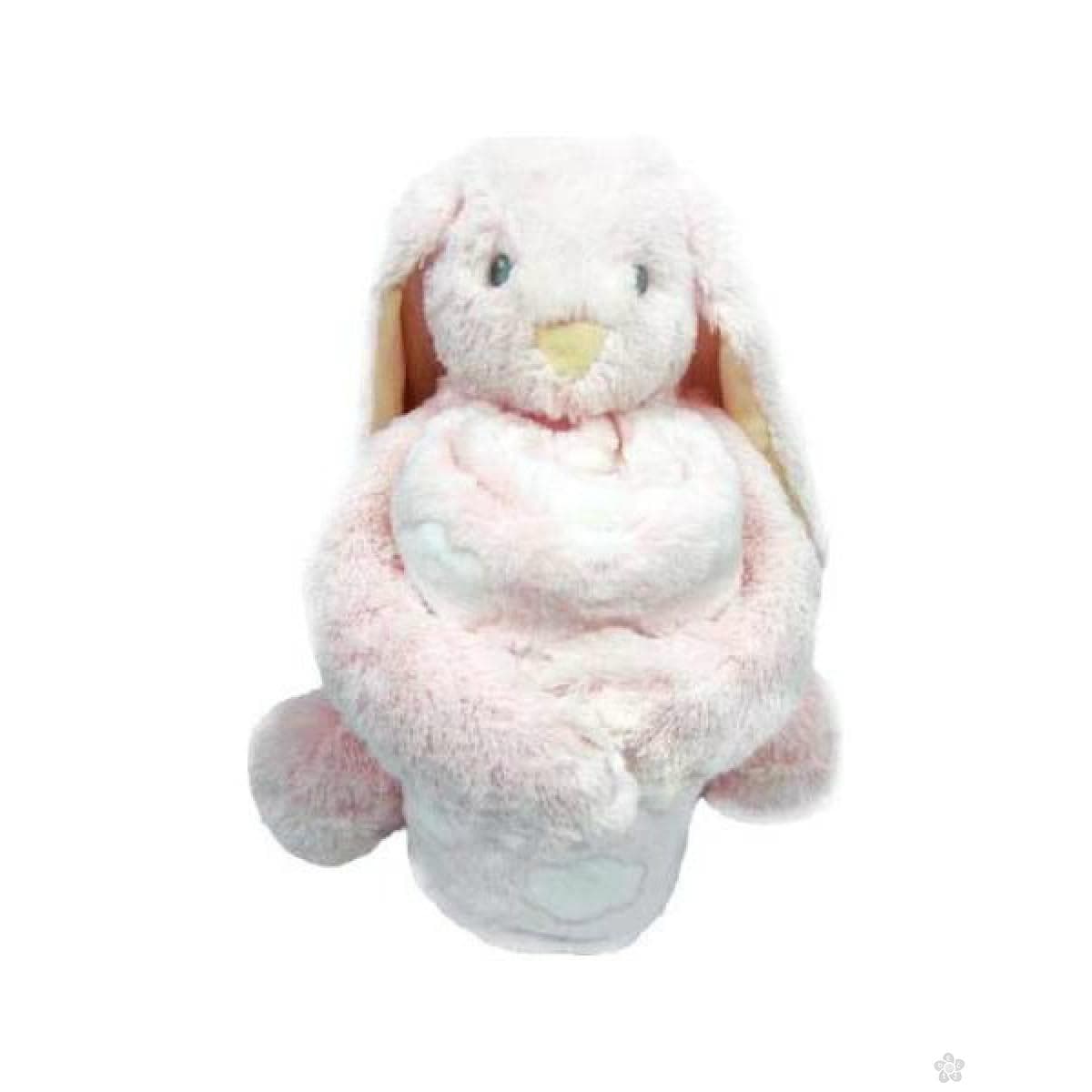 KIKKA BOO SET Ćebence za bebe i igračka BUNNY 31103020040
