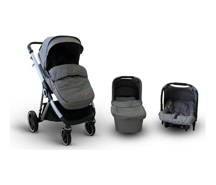 BBO Kolica za bebe 3u1 URBAN LIFE Light Grey T900LGREY