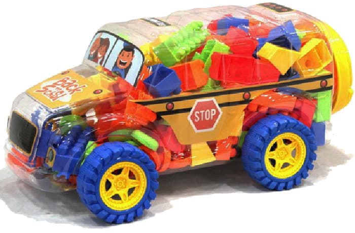 Lele Brother 2 u 1 Autić i Dečije kocke Plastične kocke ŠKOLSKI AUTOBUS 876011