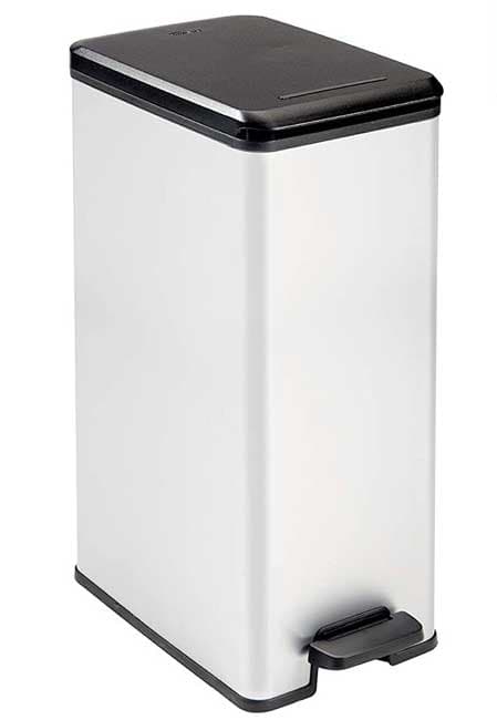 Curver Kanta za otpatke 40L Deco Slim silver