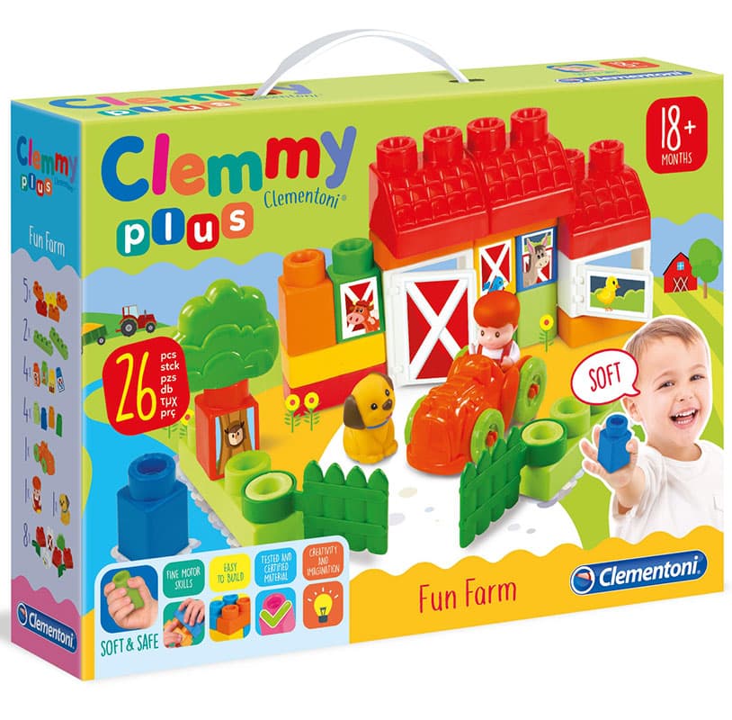 Clementoni Clemmy Gumene kocke Farma 17177