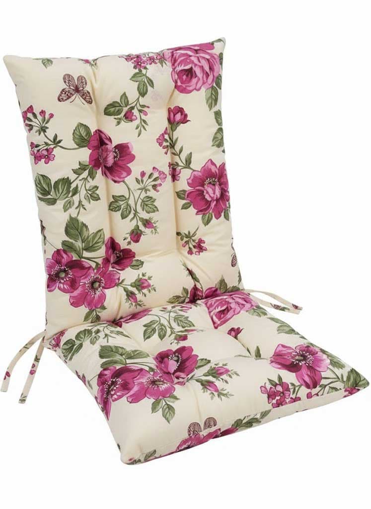 Jastuk Za Stolicu Sa Naslonom 45 x 90 cm Pink Flowers