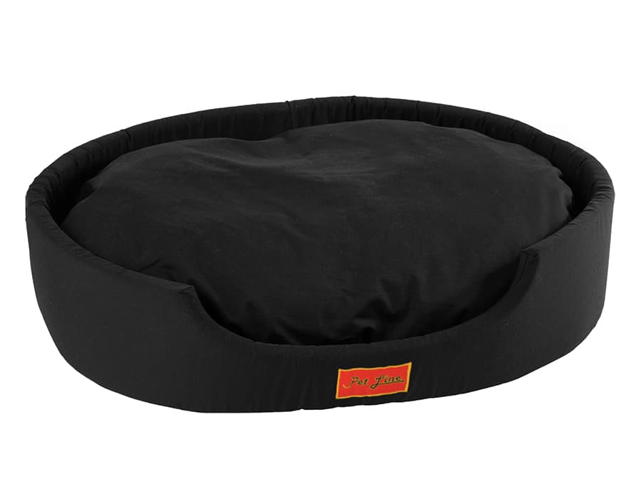 Pet Line Krevet za psa Oval Black veličina L