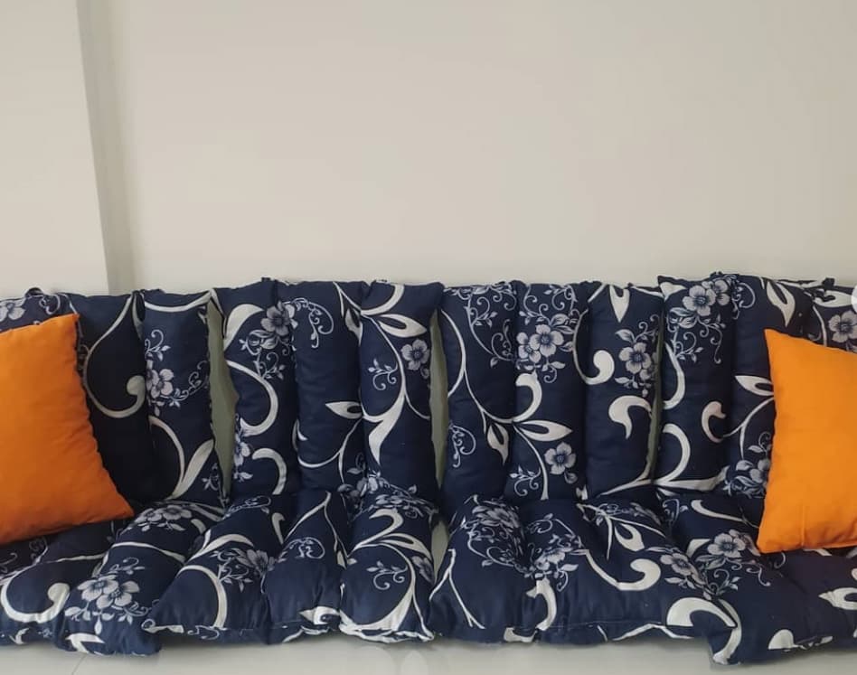 Jastuk Za Stolicu Sa Naslonom 1 kom. 45 x 90 cm Dark Blue ORNAMENT