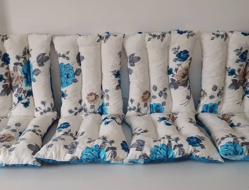Jastuk Za Stolicu Sa Naslonom 1 kom. 50 x 100 cm BLUE FLOWERS