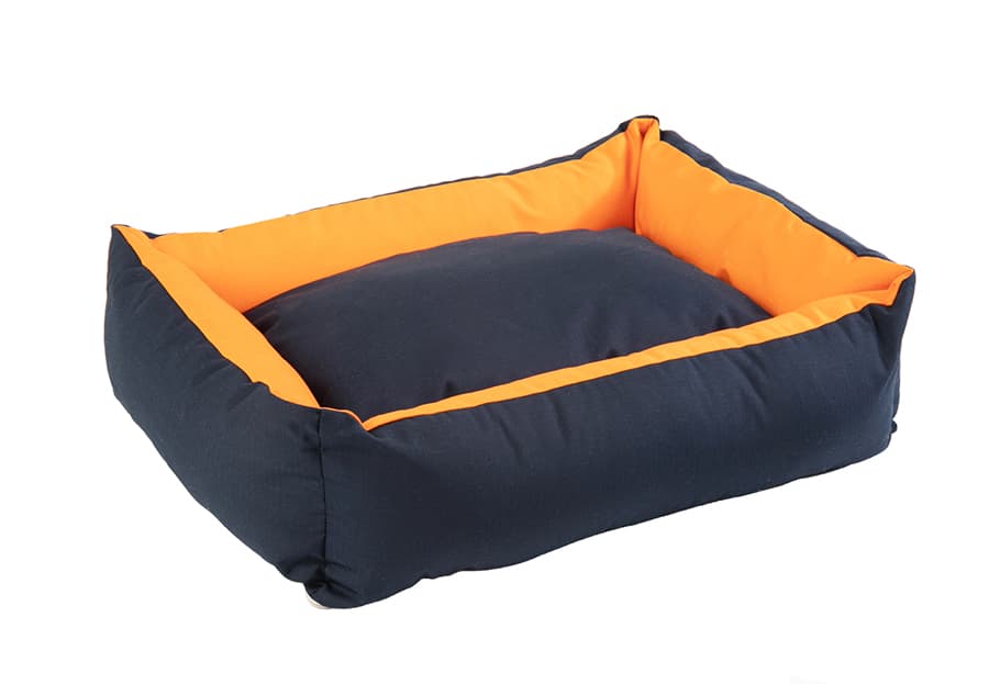 Krevet za psa Square Navy-Orange 105cm Pet Line 36-3