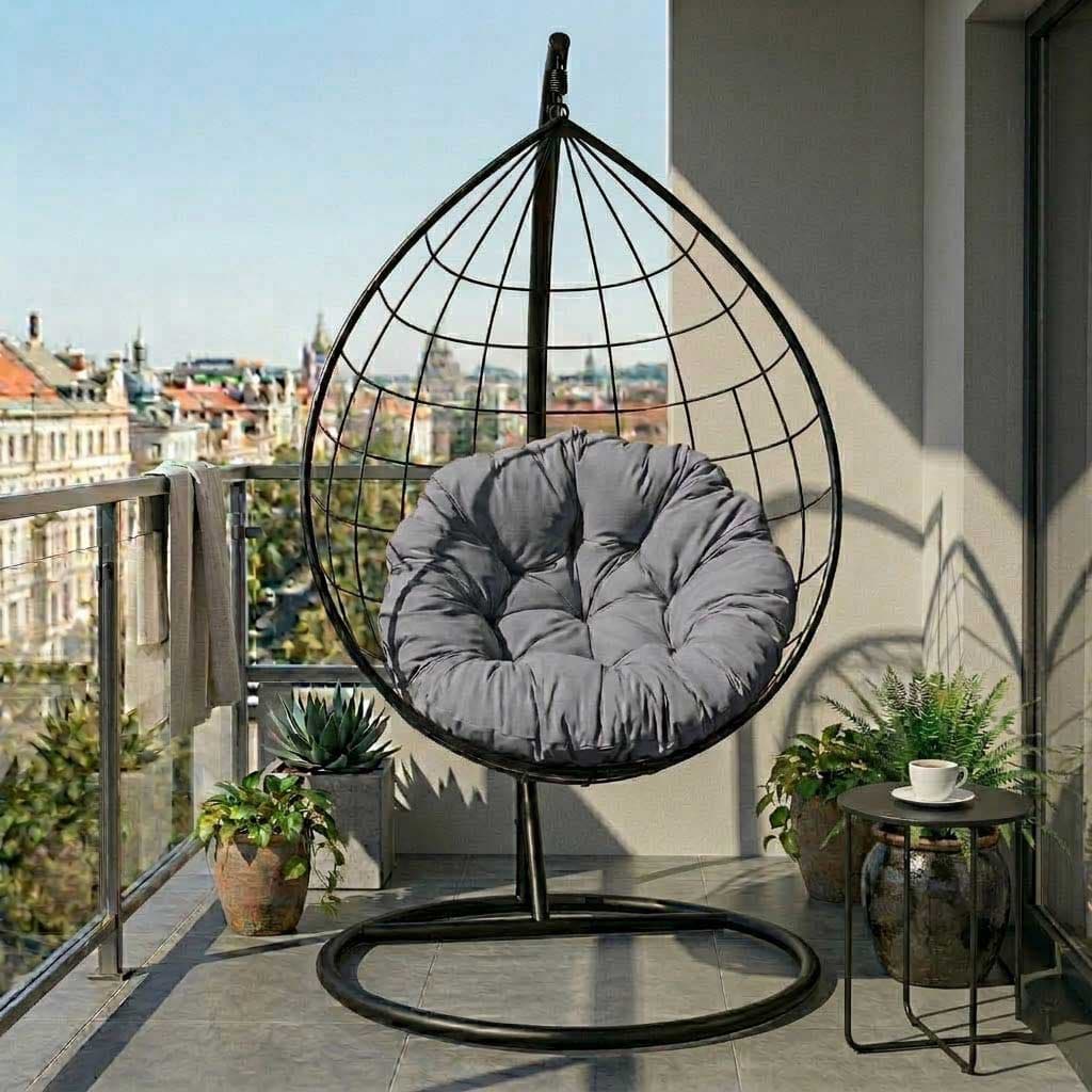 Jastuk Za Jaje Baštensku Ljuljašku - 140 cm - Grey
