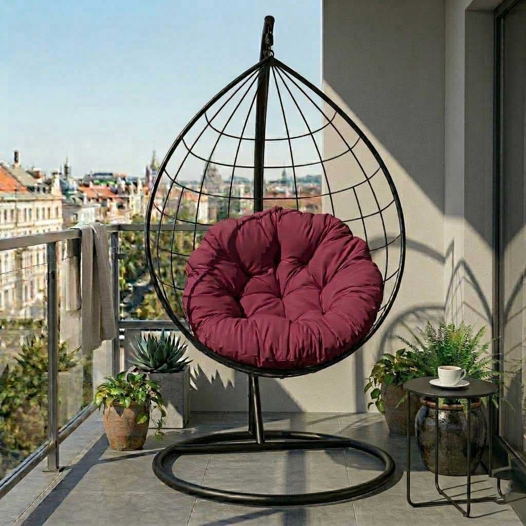 Jastuk Za Jaje Baštensku Ljuljašku - 140 cm - Cherry