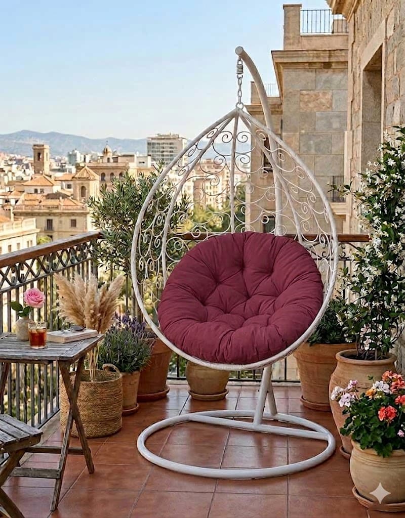 Jastuk Za Jaje Baštensku Ljuljašku - 120 cm - Cherry