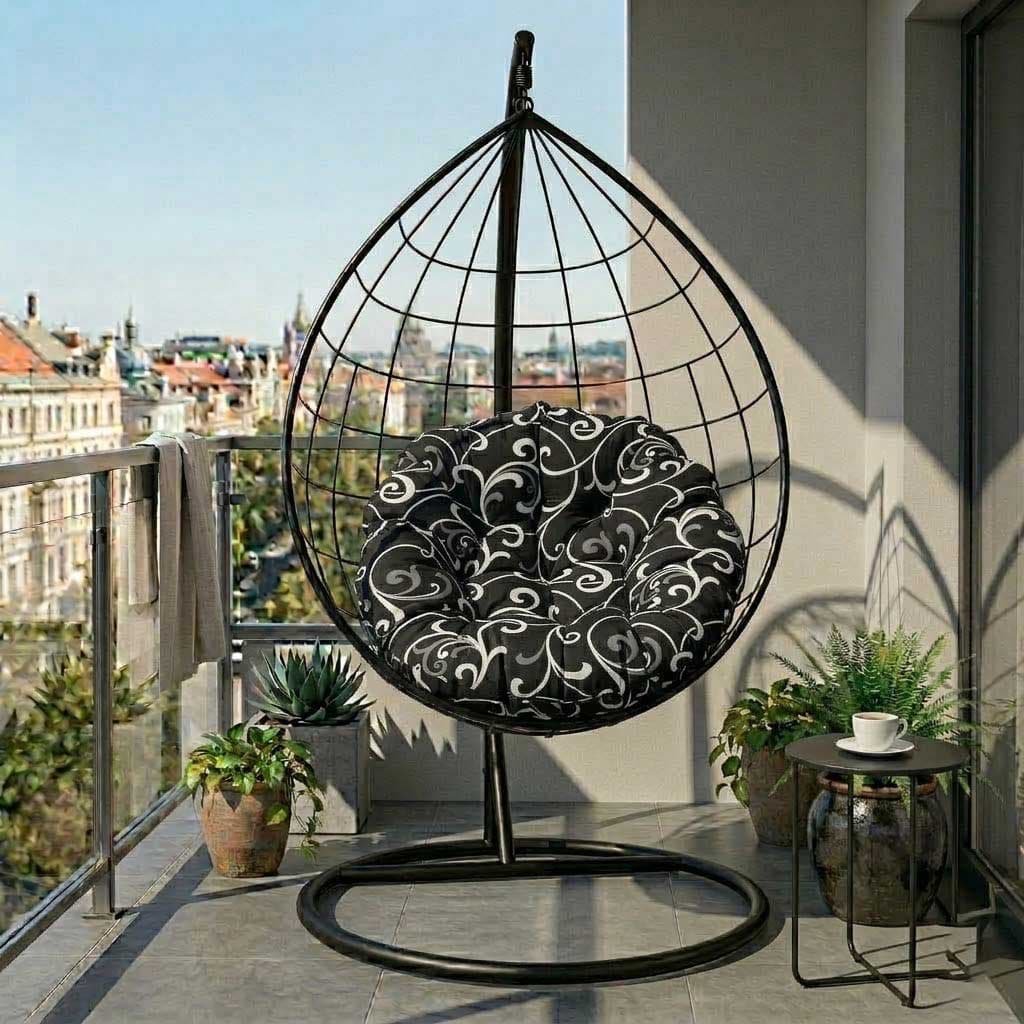 Jastuk Za Jaje Baštensku Ljuljašku - 100 cm - Black Ornament
