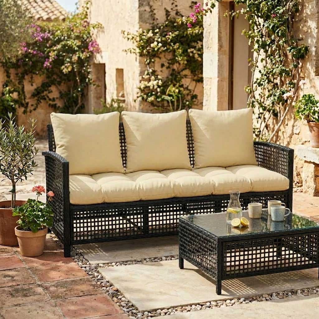 Jastuci za trosed - 160 x 50 x 50 cm - Beige