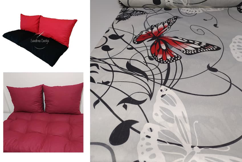 Jastuci za garniture od paleta - 160 x 50 x 50 cm - Butterfly